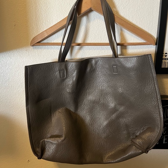 Handbags - Grey large tote bag